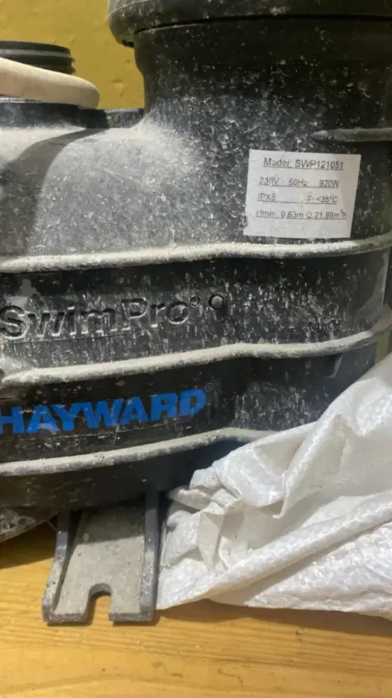 1 Set Pompa Swp 121051Z1C & Filter Hayward Swimpro S-170