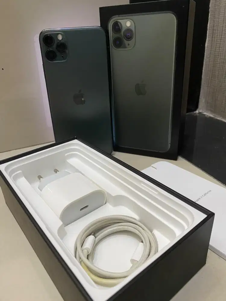 Iphone 11 pro max 256G ibox bh87% full set original grs resmi