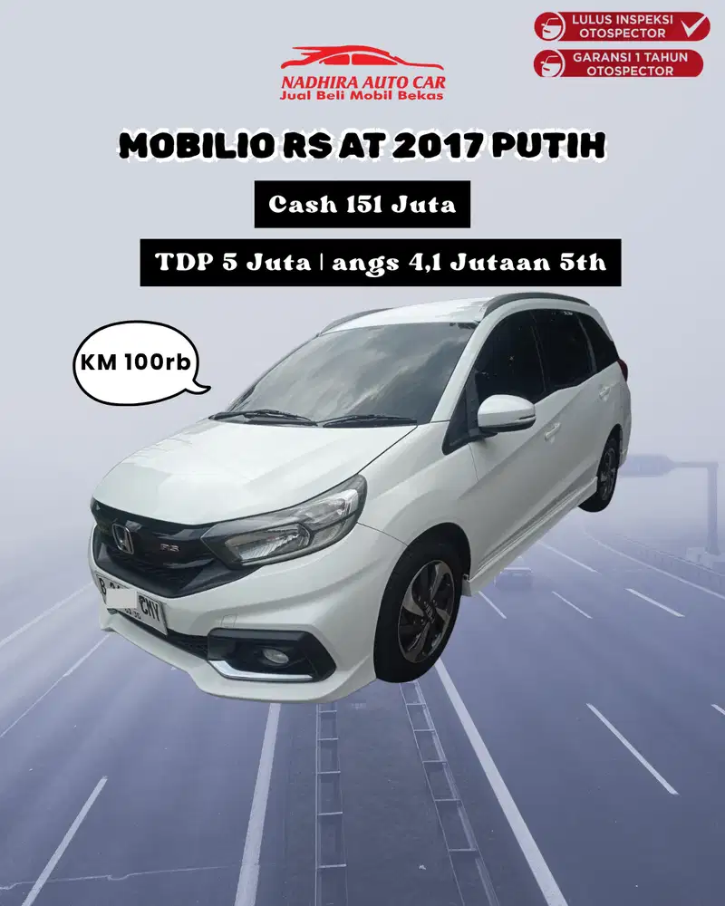 TDP 5 Juta Aja Mobilio RS AT 2017 Putih