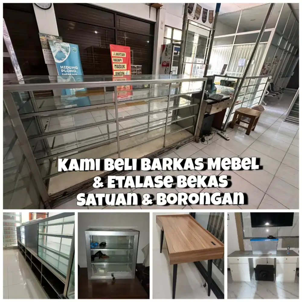 Ditampung terus Etalase warung bekas anda