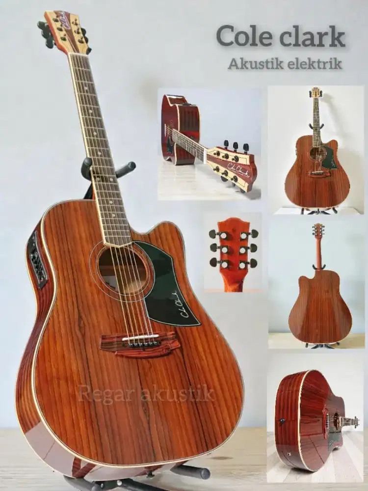 Gitar akustik elektrik cole clark