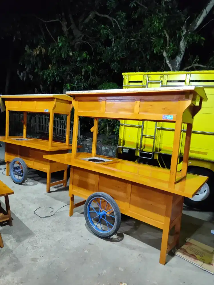 Sedia Gerobak Angkringan, Bakso Mie Ayam, Bubur, Sate, Soto, Pecel dll