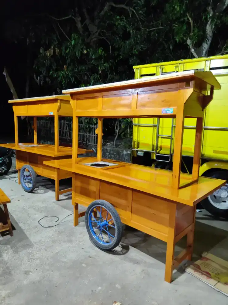 Sedia Gerobak Angkringan, Bakso Mie Ayam, Bubur, Sate, Soto, Pecel dll