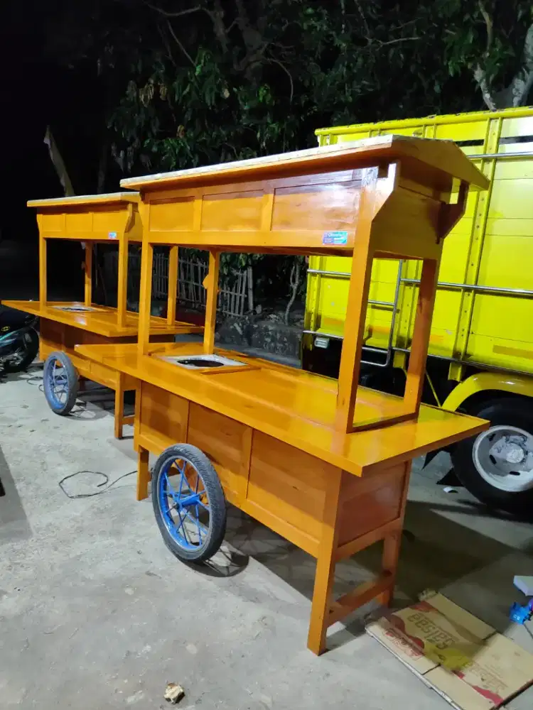 Sedia Gerobak Angkringan, Bakso Mie Ayam, Bubur, Sate, Soto, Pecel dll