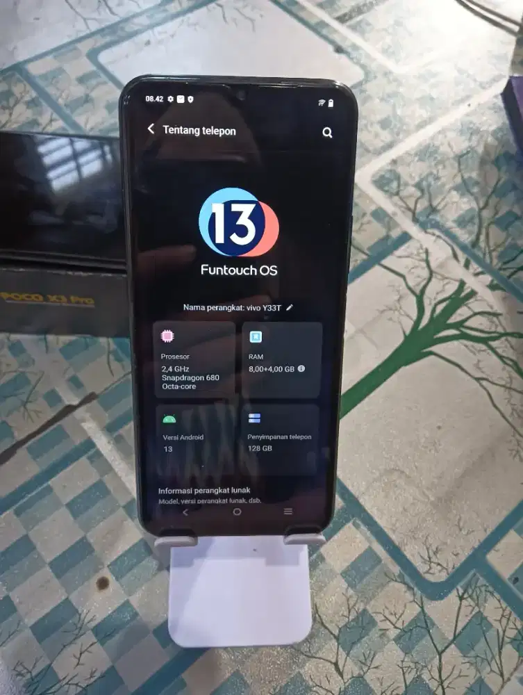 Vivo y33T ram 8+4 Rom 128 dual simcard