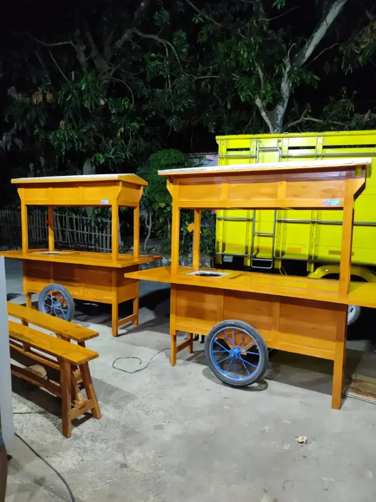 Sedia Gerobak Angkringan, Bakso Mie Ayam, Bubur, Sate, Soto, Pecel dll