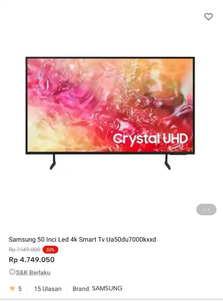 smart tv murah promo bisa cicilan syarat ktp tanpa dp