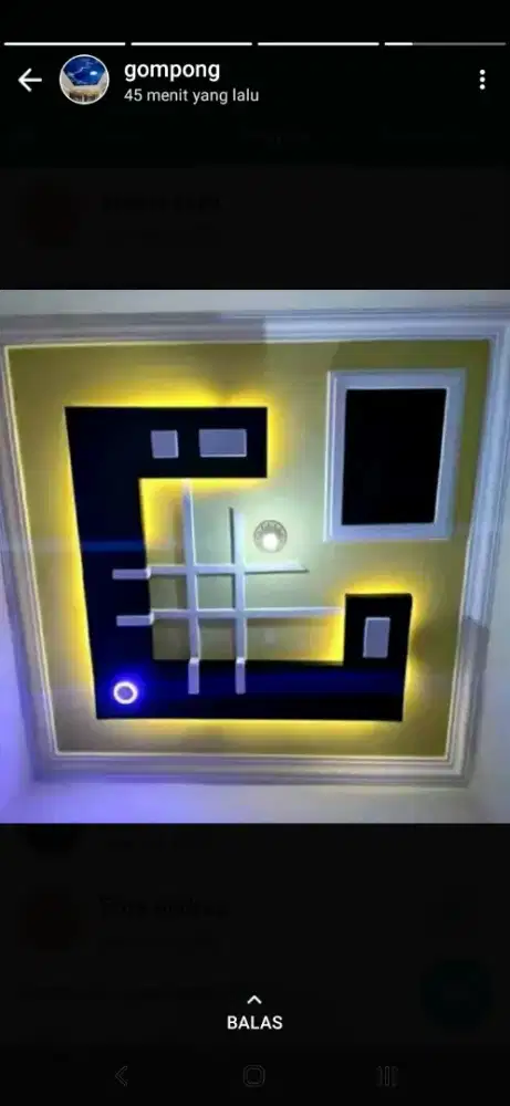 Plafon pvc dan gipsum