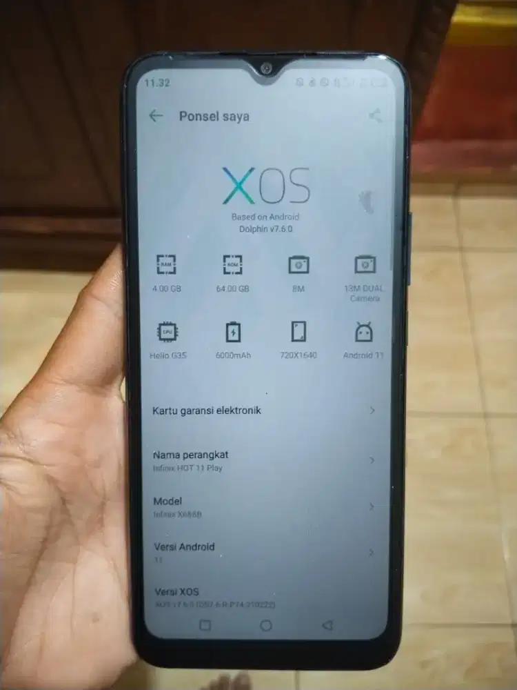 Jual TT BT masuk ajukan aja infinix hot 11 play 4/64gb