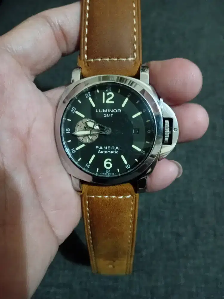 Jam tangan luminor gmt panerai automatic