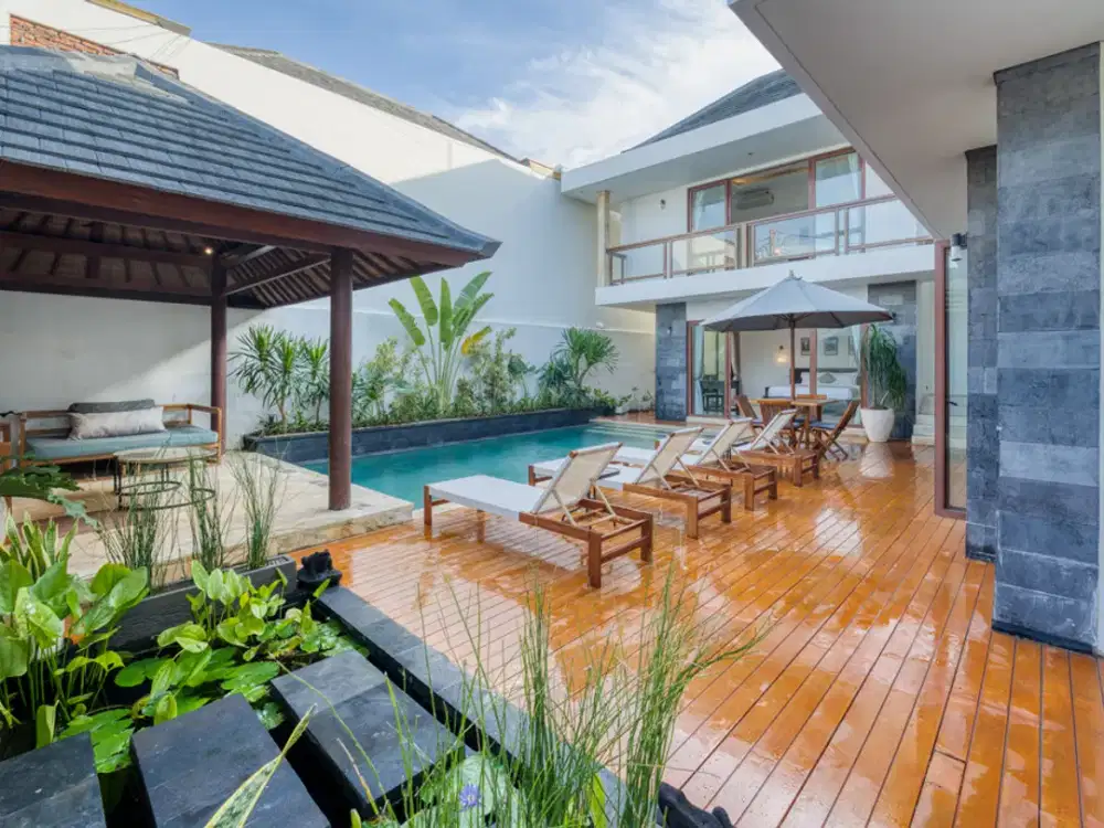 Yearly Rental - Modern 4-Bedroom Villa Next to Montessori School, Canggu, Bali