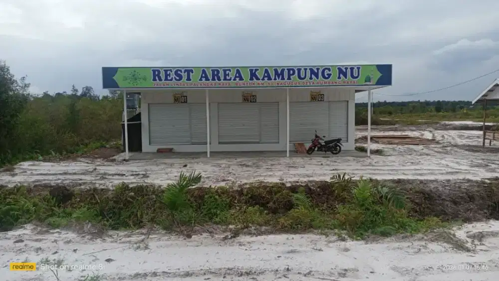 Disewakan ruko rest area jalan Palangkaraya -buntok km 56