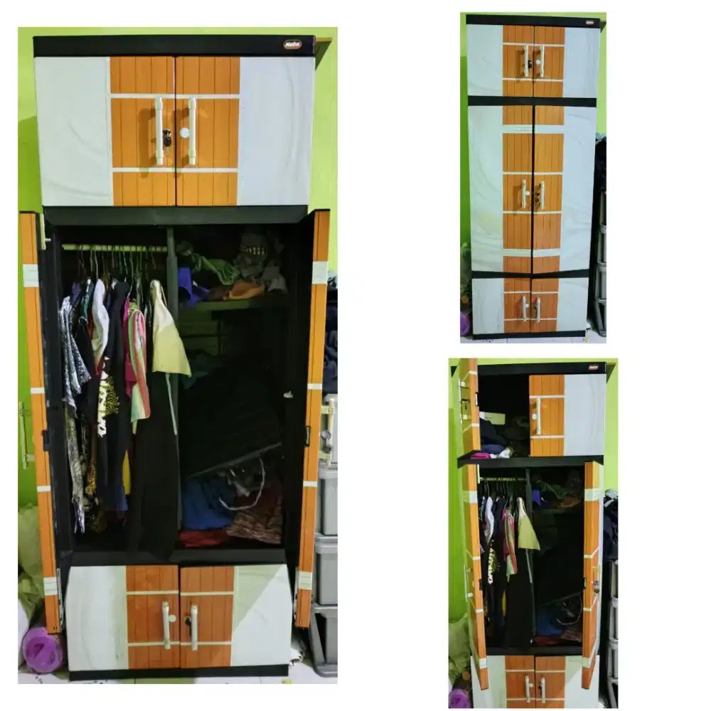Lemari Baju plastik bongkar pasang