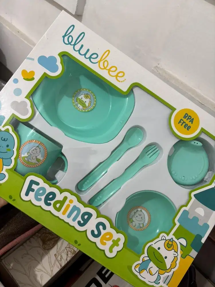 Blue Bee Feeding Set - tosca