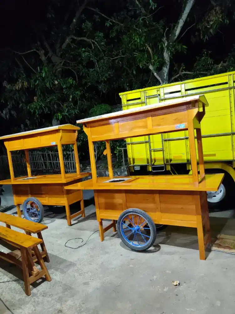 Sedia Gerobak Angkringan, Bakso Mie Ayam, Bubur, Sate, Soto, Pecel dll