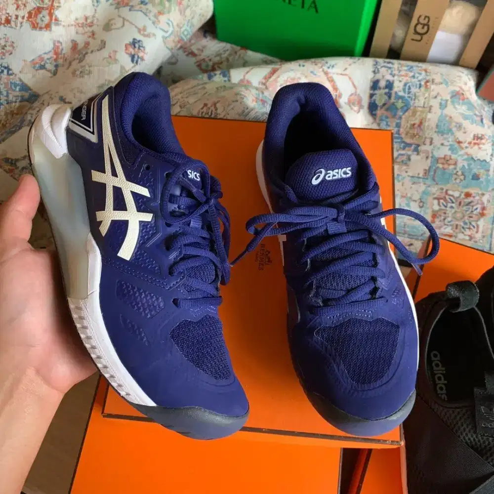 Asics Gel-Challenger 13 sepatu men tennis padel shoes second size 39.5