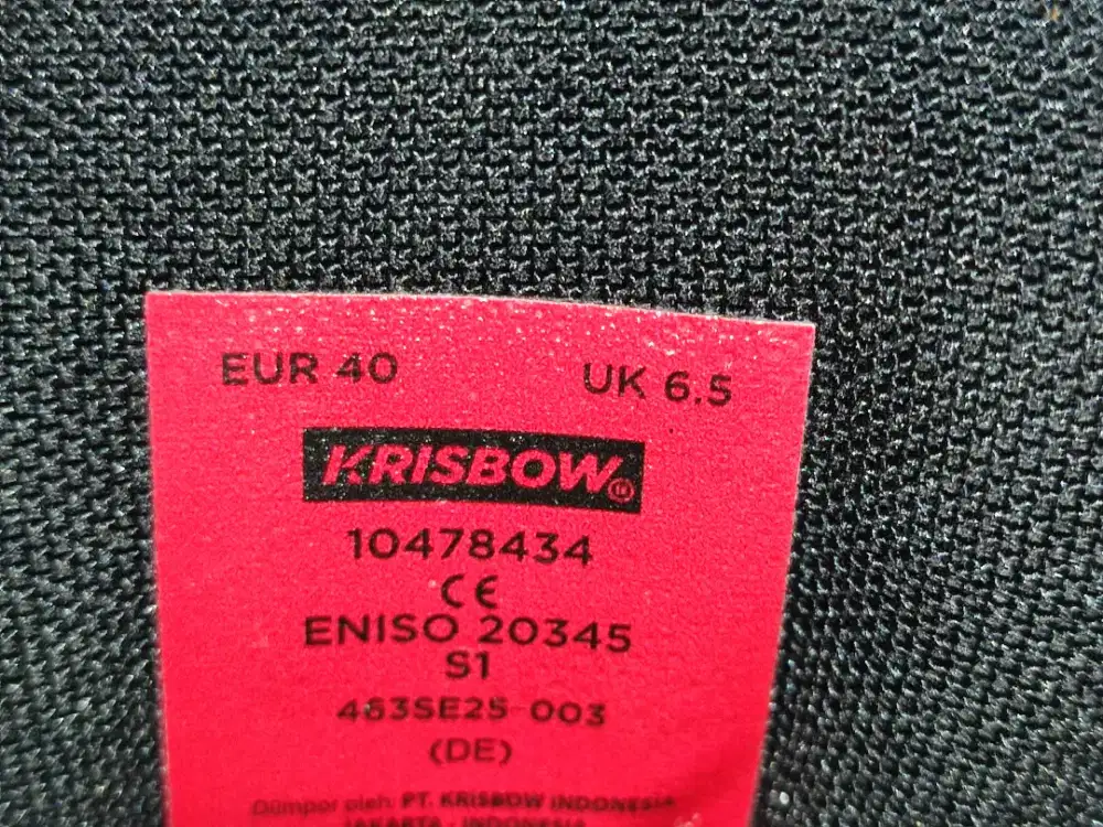 Sepatu KRISBOW ORiGiNAL,size 40.JUAL Cepat.Beli dari baru,tapi GakMuat