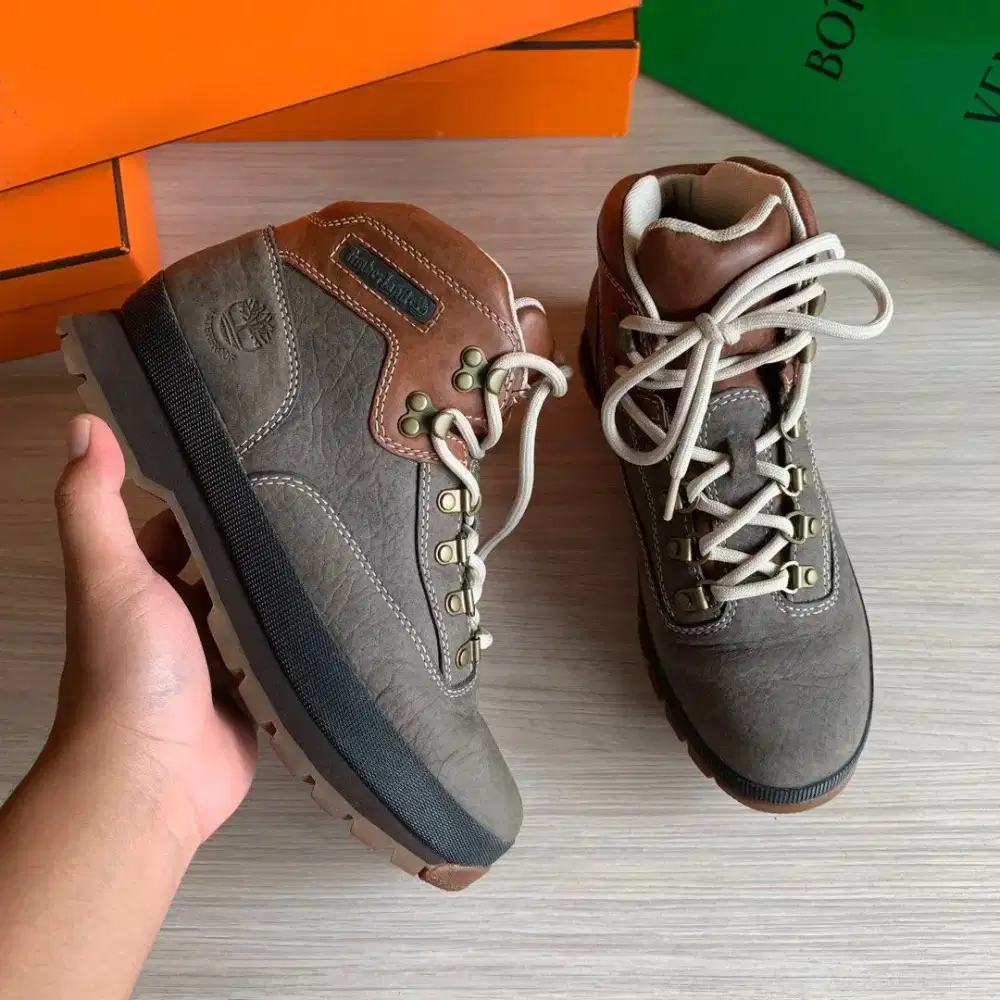 Timberland Euro Hiker Hiking Sepatu Boot Outdoor Original Second EU 41