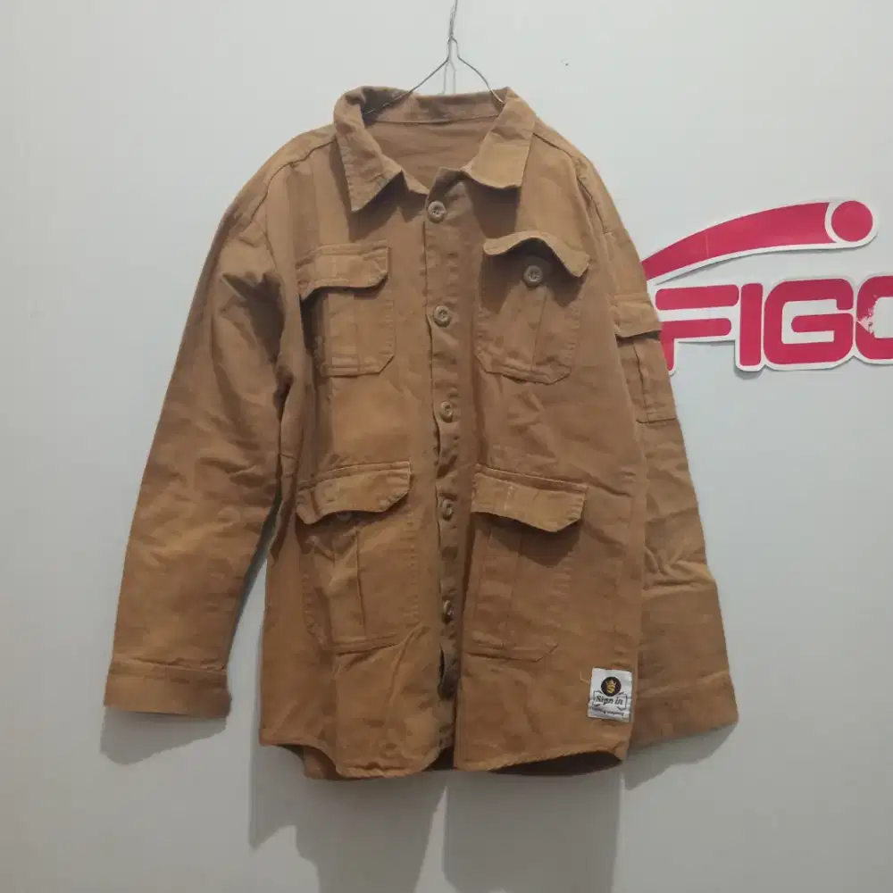 Jaket kemeja pria preloved size M
