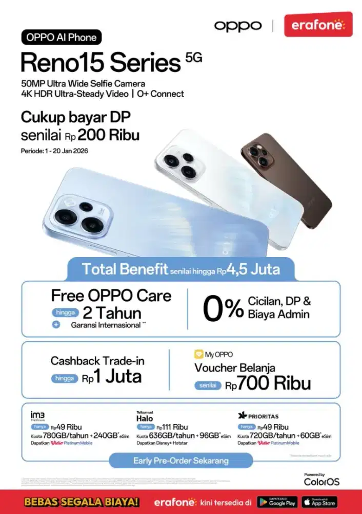 PROMO OPPO RENO 15 SERIES