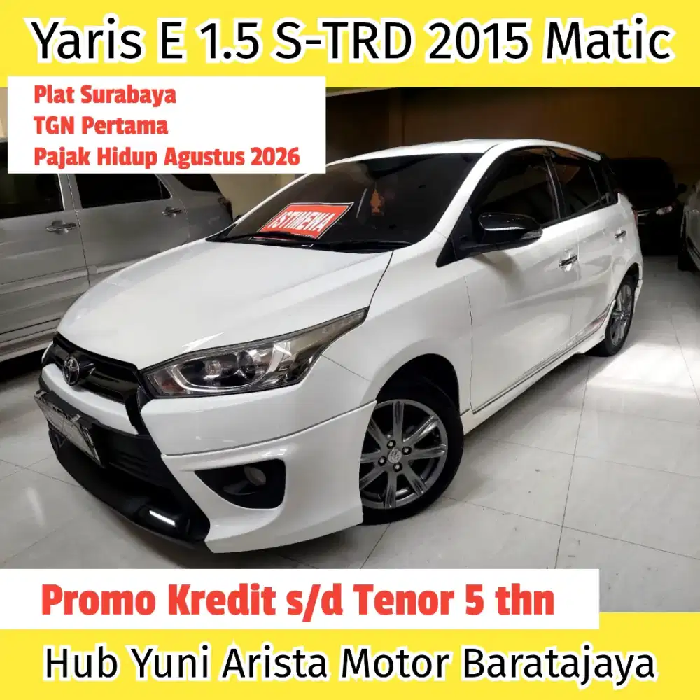 Yaris 1.5 S-TRD 2015 Matic TGN1 PjkBaru Putih Favorit Siap Pakai