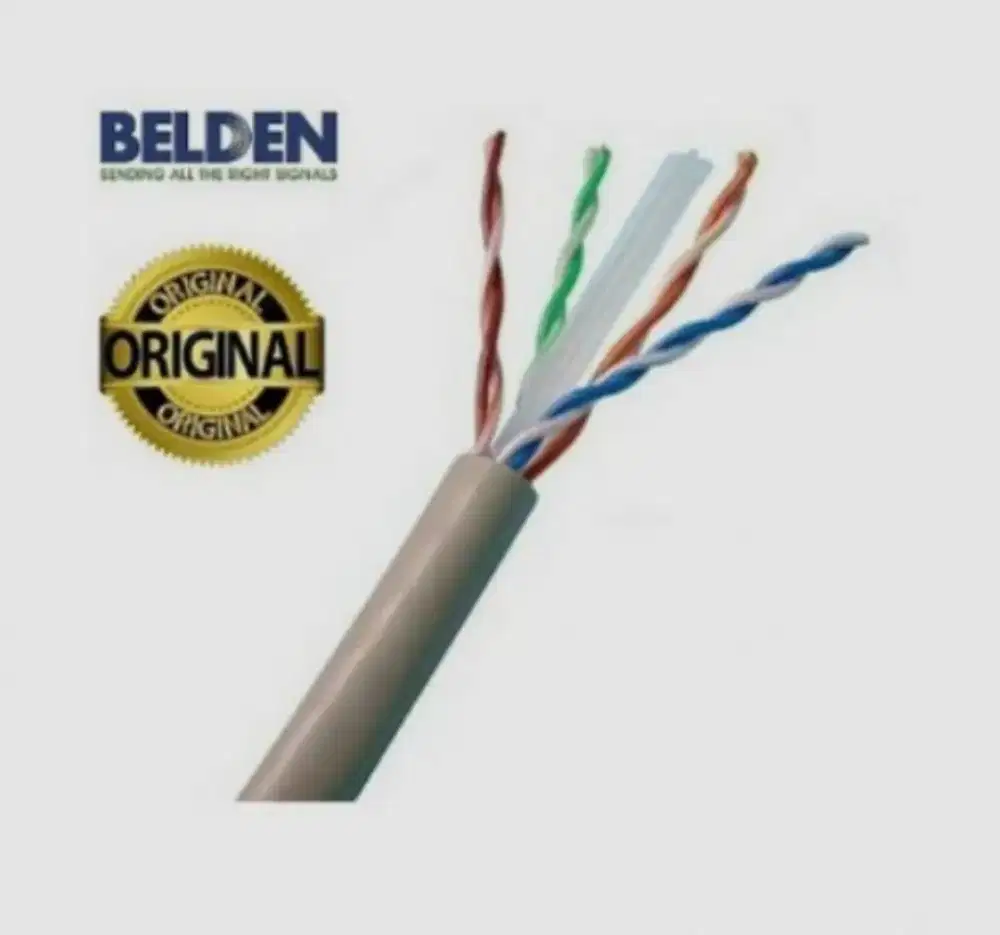 Kabel LAN Belden UTP Cat 6 (nomor model 7814A)