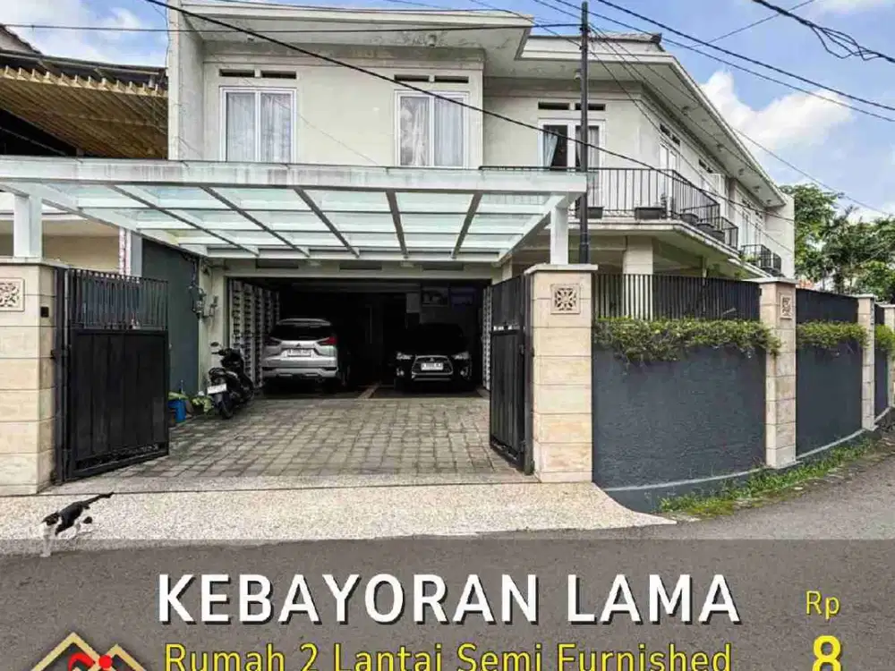 DIJUAL RUMAH 2 LANTAI SEMI FURNISHED SIAP HUNI DI KEBAYORAN LAMA JAKARTA SELATAN
