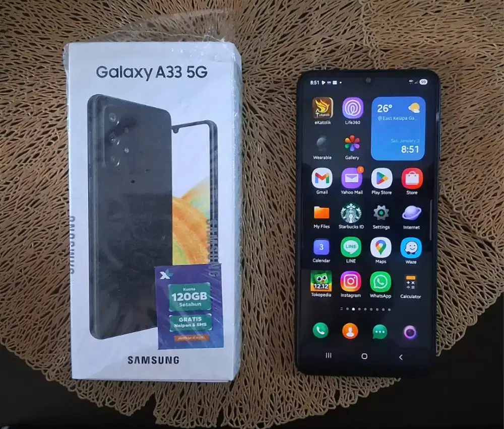 Samsung Galaxy A33 5G Black 8/256gb 99% mulus