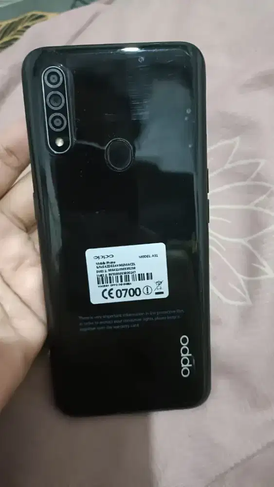 Jual hp oppo a31 ram8/256 full set no minus