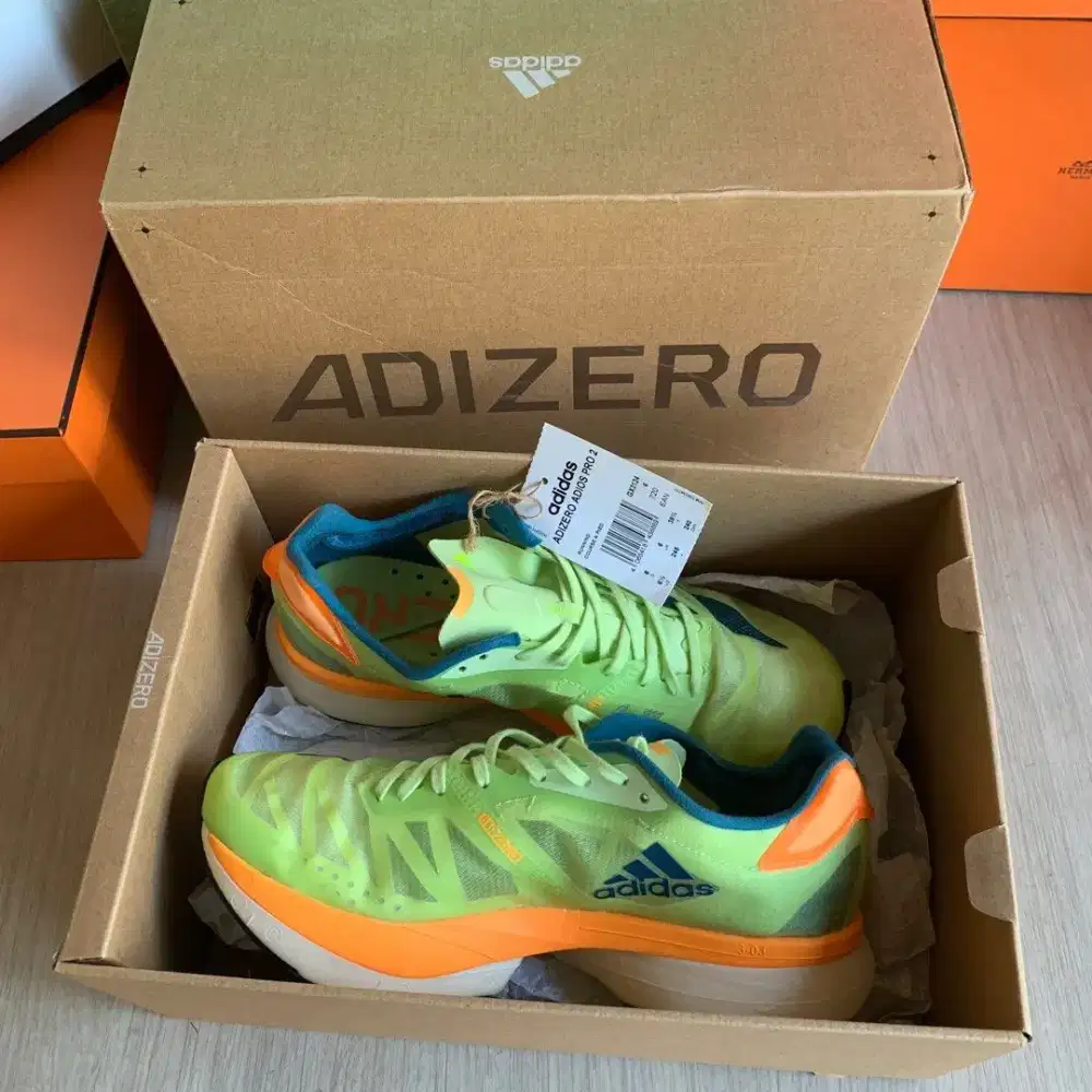 Adidas Adizero Adios Pro 2 sepatu running lari second ori size 39 1/3