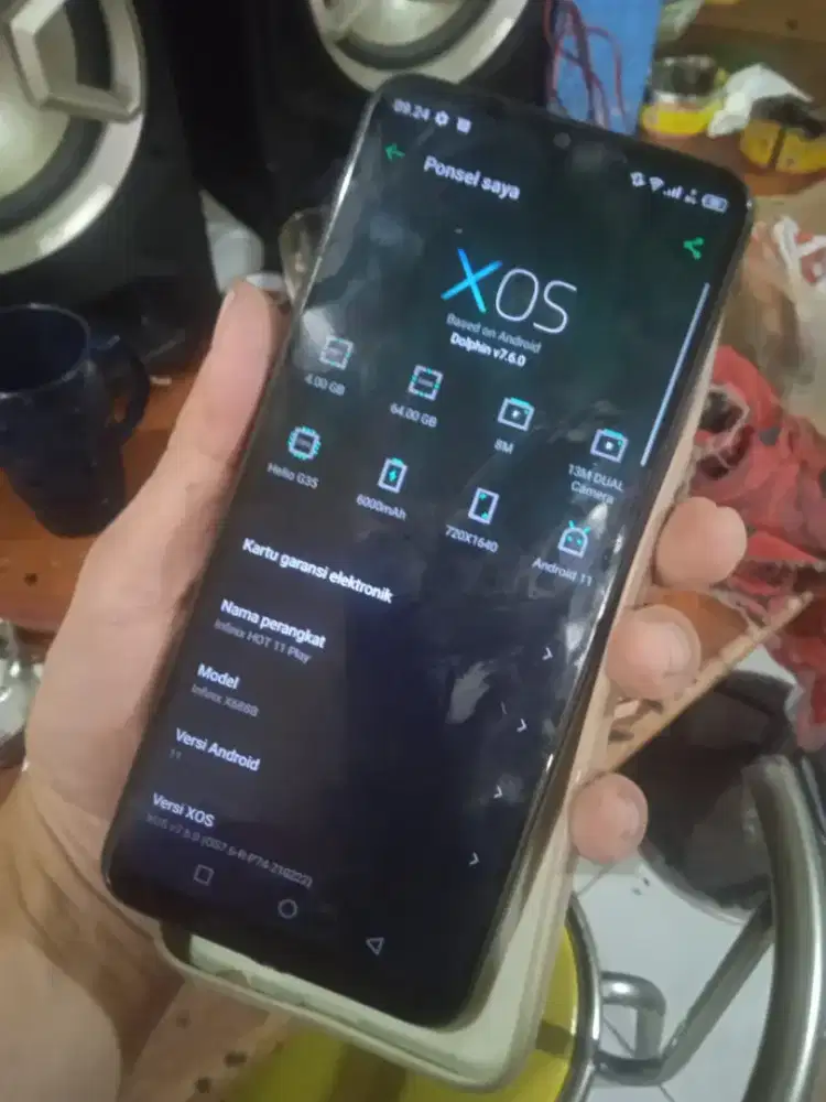 Infinix hot 11play 4/64 batang