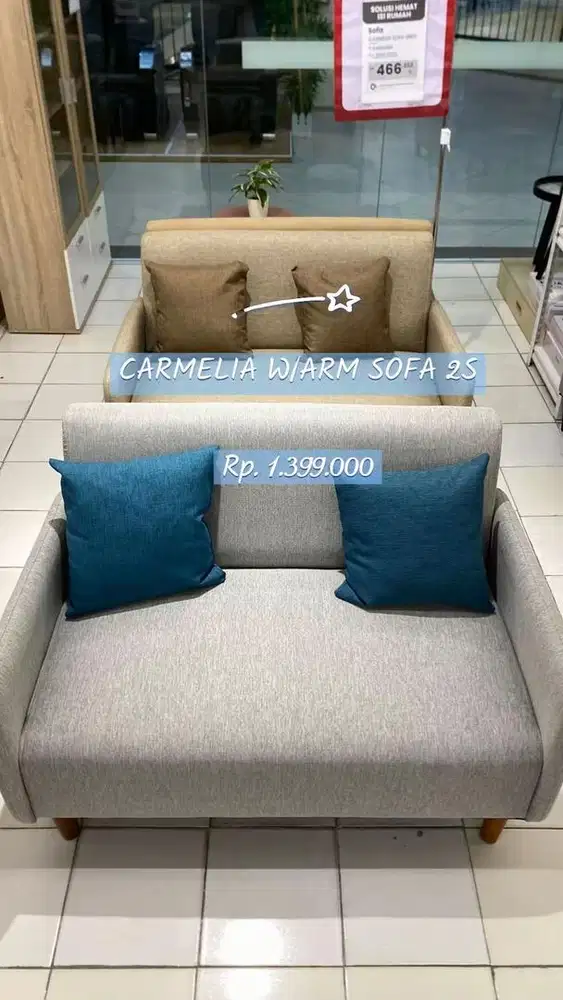SOFA CARMELIA W/ARM 2s