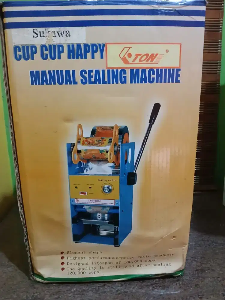 Dijual manual sealing machine cup