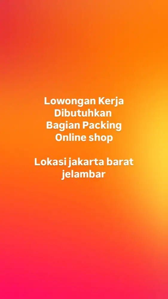 LOWONGAN KERJA JELAMBAR