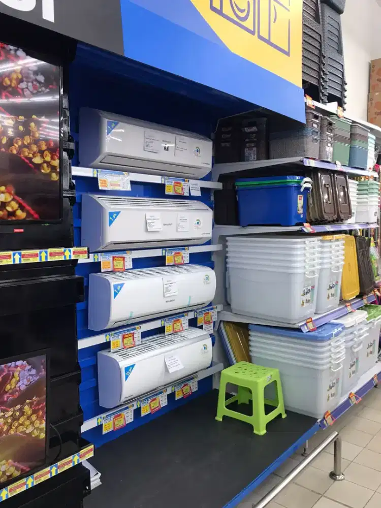 AC 1- 1-2 PK SHARP cicilan via HOMECREDIT PALEMBANG