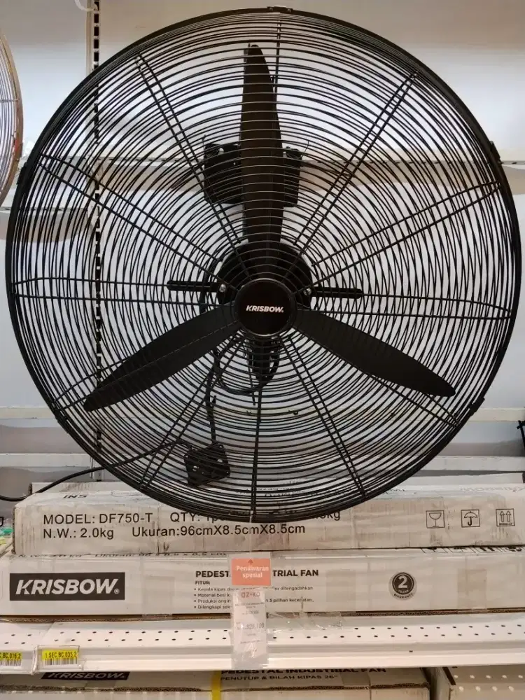Kipas angin krisbow dengan bunga 0% dan free 2x cicilan