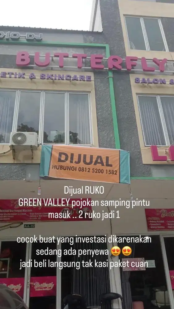 DIJUAL RUKO GREENVALLEY