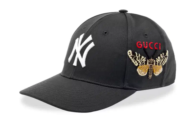 Gucci NY Yankees bee black CAP / TOPI