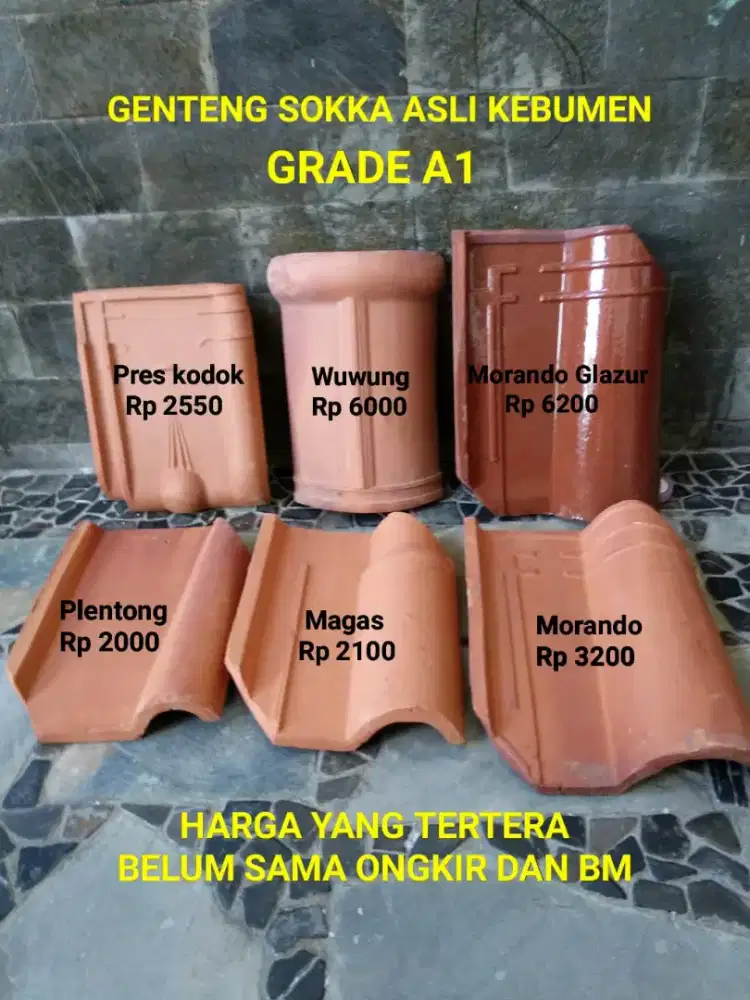 Harga genteng sokka kebumen