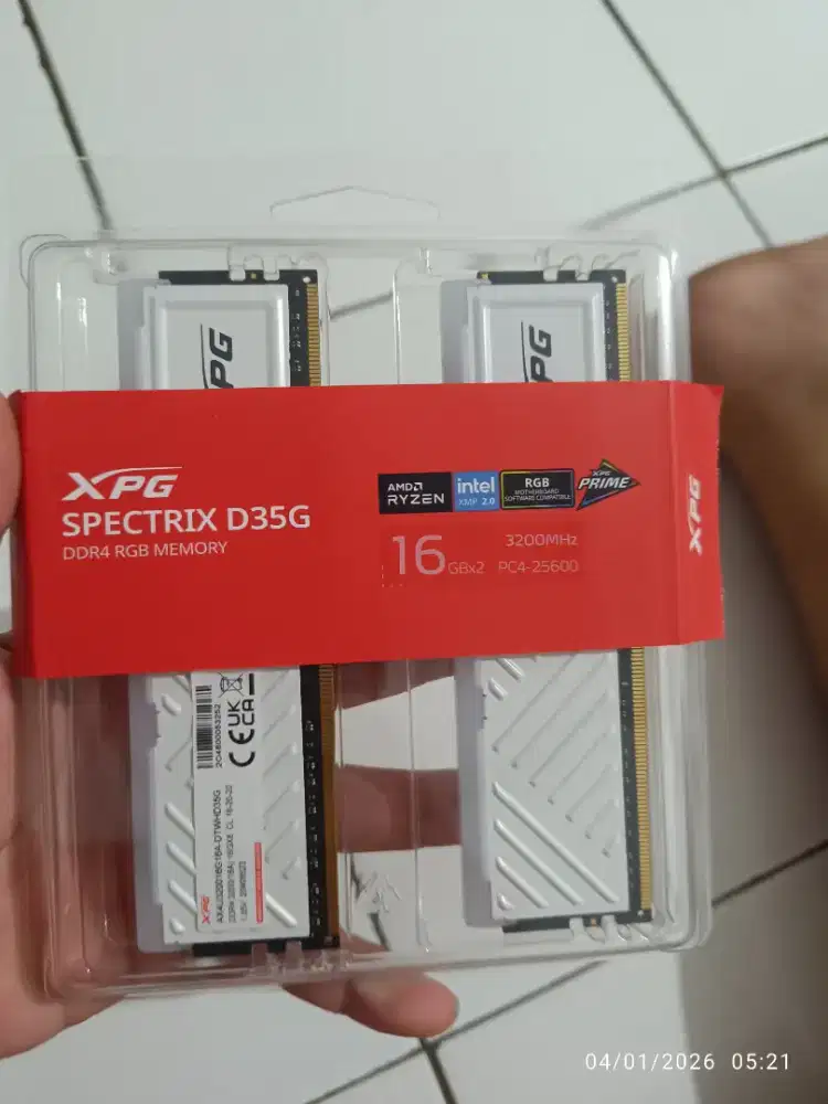 Di jual adata XPG D35G white 16GB x 2 DDR4