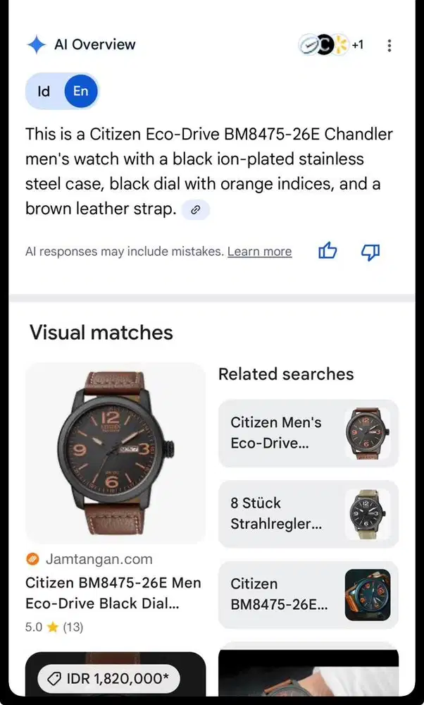 Jam Tangan Citizen Ecodrive