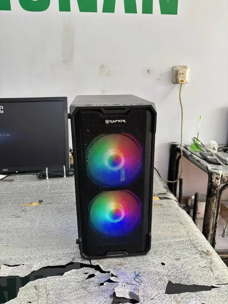 Ryzen 7 5700G 16GB DDR4 B450M 4 slot nvme 256GB Psu 420W Case RGB