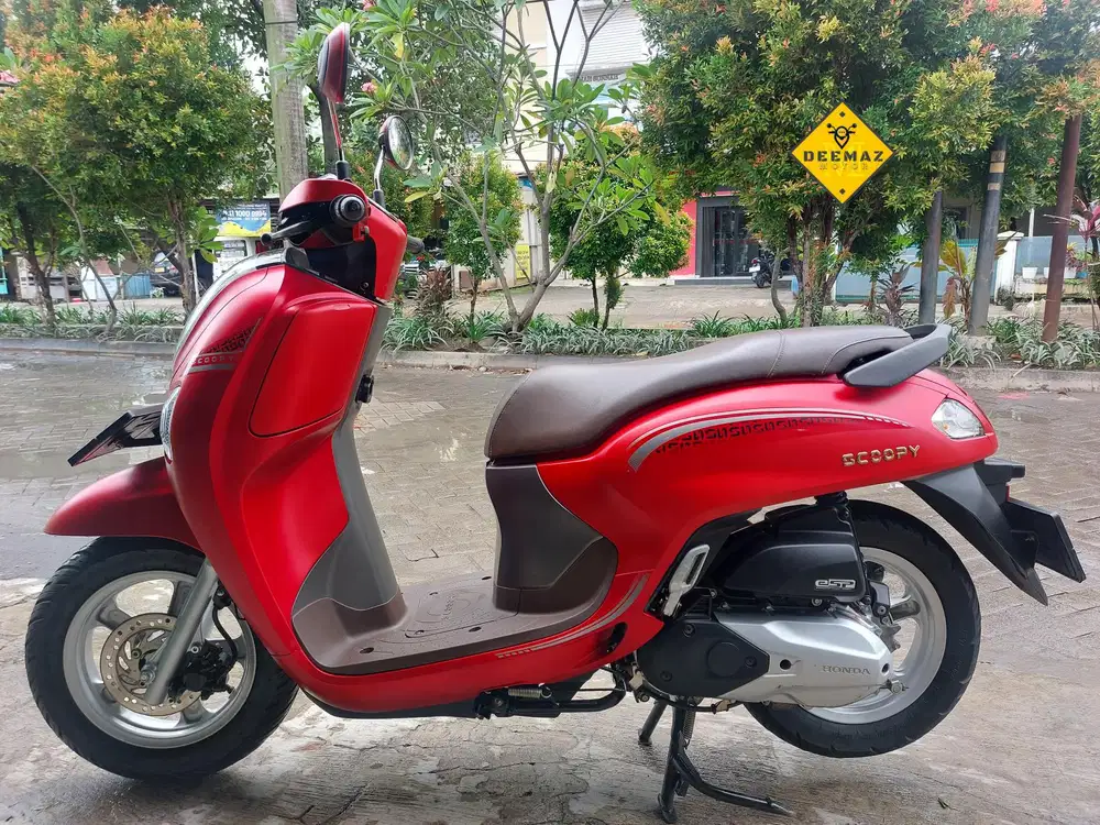 (DP 800 Rb)‼️ Honda New Scoopy Stylish Keyless Merah 2024 Cash Kredit
