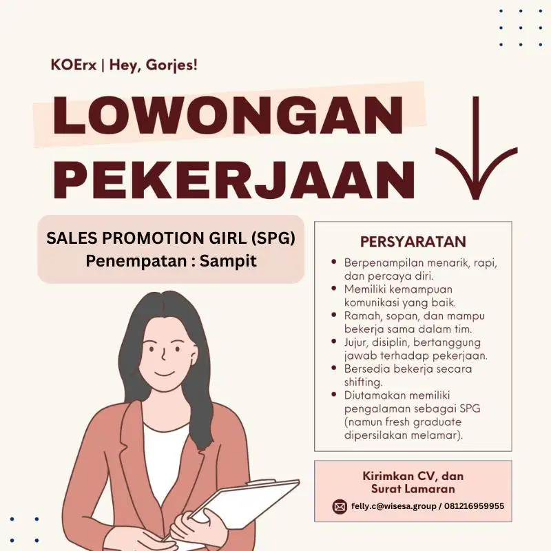 SPG/Beauty Advisor Sampit