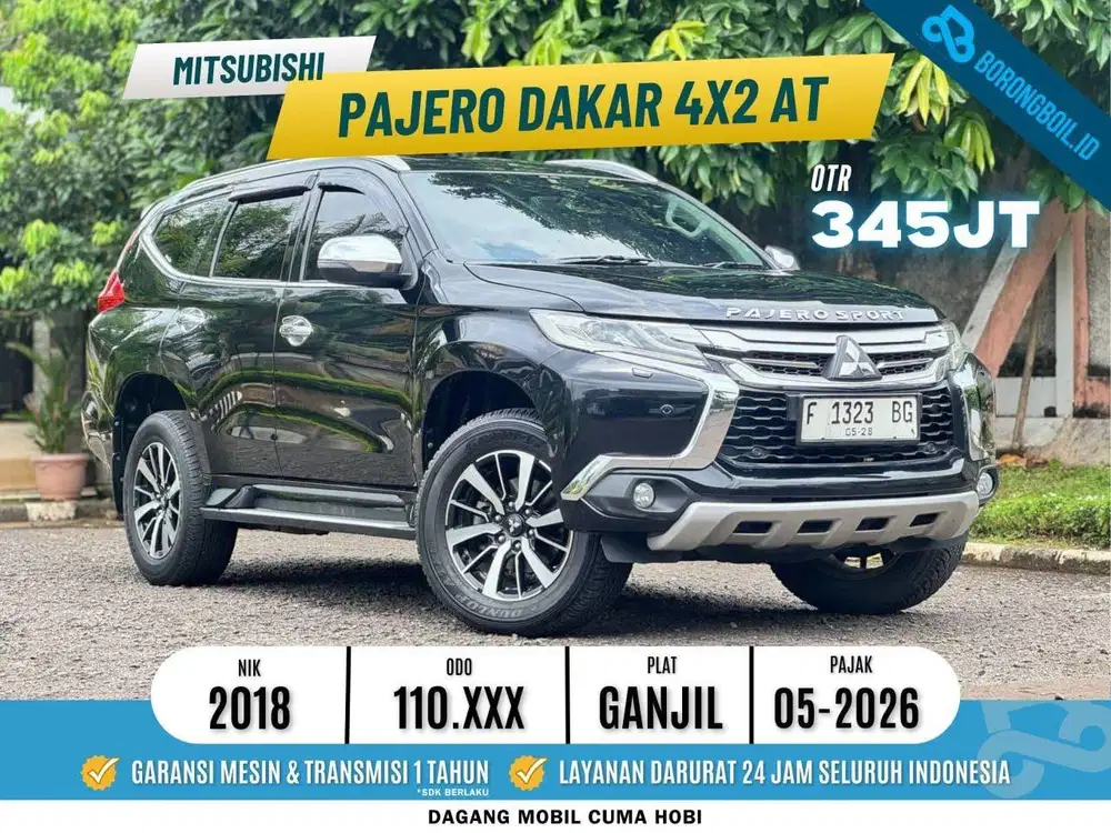 Pajero dakar 4x2 at 2018 Hitam