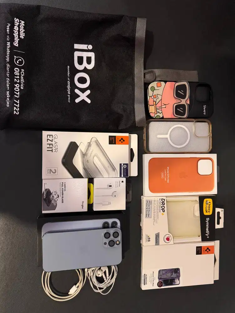 Iphone 13 pro max sierra blue 256GB ex-Ibox (fisik 98% dan byk bonuss)