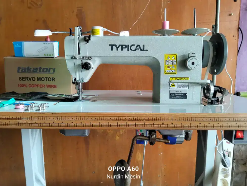 Mesin jahit Walkingfoot TYPICAL ORI GC0303CX komplit siappakai ok