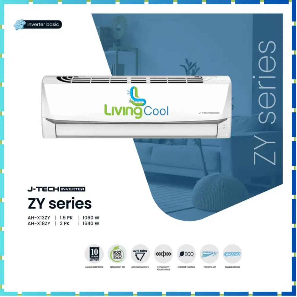 SHARP Inverter 2 PK AH-X18ZY Garansi free kirim Cikampek karawang