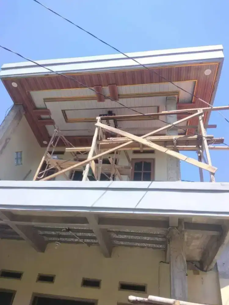 Plafon PVC terpasang dan renovasi rumah