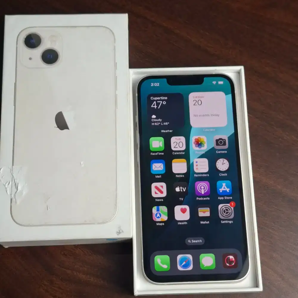 iPhone 13, 128GB [ Starlaight ] Garansi Resmi iBox